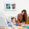 image:imageAmericanflat 85x11 Changeable Kids Art Frame 2Pack  Gold  Holds 100 art pieces magnetic front door builtin keyholes for wall display stores finished artworkWhite