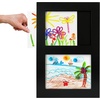 image:imageAmericanflat 85x11 Changeable Kids Art Frame 2Pack  Gold  Holds 100 art pieces magnetic front door builtin keyholes for wall display stores finished artworkBlack