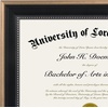 image:imageAmericanflat 85x11 Diploma Frame with ShatterResistant Glass  Document Frames with Engineered Wood  Legacy Collection  Certificate Frame for Tabletop and Wall Display  Mahogany  Shatterresistant glass displays diplomas certificates and documents wall or tabletop display with included easelBlack  Bronze