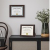 image:imageAmericanflat 85x11 Diploma Frame with ShatterResistant Glass  Document Frames with Engineered Wood  Legacy Collection  Certificate Frame for Tabletop and Wall Display  Mahogany  Shatterresistant glass displays diplomas certificates and documents wall or tabletop display with included easelBeaded Mahogany