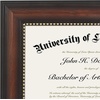 image:imageAmericanflat 85x11 Diploma Frame with ShatterResistant Glass  Document Frames with Engineered Wood  Legacy Collection  Certificate Frame for Tabletop and Wall Display  Mahogany  Shatterresistant glass displays diplomas certificates and documents wall or tabletop display with included easelBeaded Mahogany