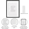 image:imageAmericanflat 85x11 Picture Frame with ShatterResistant Glass  Streamline Collection  Thin Border Photo Frame for Tabletop and Wall Display  Hanging Hardware and Easel Stand Included  Mahogany  Shatterresistant glass wall or tabletop display with included easel sawtooth hangers included secure turntab backingBlack