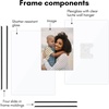 image:imageAmericanflat 85x11 Picture Frame with ShatterResistant Glass  Streamline Collection  Thin Border Photo Frame for Tabletop and Wall Display  Hanging Hardware and Easel Stand Included  Mahogany  Shatterresistant glass wall or tabletop display with included easel sawtooth hangers included secure turntab backingBlack