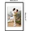 image:imageAmericanflat 85x11 Picture Frame with ShatterResistant Glass  Streamline Collection  Thin Border Photo Frame for Tabletop and Wall Display  Hanging Hardware and Easel Stand Included  Mahogany  Shatterresistant glass wall or tabletop display with included easel sawtooth hangers included secure turntab backingBlack