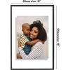 image:imageAmericanflat 85x11 Picture Frame with ShatterResistant Glass  Streamline Collection  Thin Border Photo Frame for Tabletop and Wall Display  Hanging Hardware and Easel Stand Included  Mahogany  Shatterresistant glass wall or tabletop display with included easel sawtooth hangers included secure turntab backingBlack