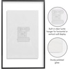 image:imageAmericanflat 85x11 Picture Frame with ShatterResistant Glass  Streamline Collection  Thin Border Photo Frame for Tabletop and Wall Display  Hanging Hardware and Easel Stand Included  Mahogany  Shatterresistant glass wall or tabletop display with included easel sawtooth hangers included secure turntab backingBlack