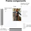 image:imageAmericanflat 85x11 Picture Frame with ShatterResistant Glass  Streamline Collection  Thin Border Photo Frame for Tabletop and Wall Display  Hanging Hardware and Easel Stand Included  Mahogany  Shatterresistant glass wall or tabletop display with included easel sawtooth hangers included secure turntab backingBlack