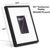 image:imageAmericanflat 85x11 Picture Frame with ShatterResistant Glass  Streamline Collection  Thin Border Photo Frame for Tabletop and Wall Display  Hanging Hardware and Easel Stand Included  Gold  Shatterresistant glass wall or tabletop display with included easel sawtooth hangers included secure turntab backingDigital Picture Frame