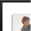image:imageAmericanflat 85x11 Picture Frame with ShatterResistant Glass  Streamline Collection  Thin Border Photo Frame for Tabletop and Wall Display  Hanging Hardware and Easel Stand Included  Mahogany  Shatterresistant glass wall or tabletop display with included easel sawtooth hangers included secure turntab backingBlack