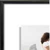 image:imageAmericanflat 85x11 Picture Frame with ShatterResistant Glass  Streamline Collection  Thin Border Photo Frame for Tabletop and Wall Display  Hanging Hardware and Easel Stand Included  Mahogany  Shatterresistant glass wall or tabletop display with included easel sawtooth hangers included secure turntab backingBlack