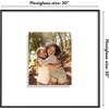 image:imageAmericanflat 85x11 Picture Frame with ShatterResistant Glass  Streamline Collection  Thin Border Photo Frame for Tabletop and Wall Display  Hanging Hardware and Easel Stand Included  Mahogany  Shatterresistant glass wall or tabletop display with included easel sawtooth hangers included secure turntab backingBlack