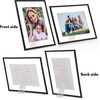 image:imageAmericanflat 85x11 Picture Frame with ShatterResistant Glass  Streamline Collection  Thin Border Photo Frame for Tabletop and Wall Display  Hanging Hardware and Easel Stand Included  Mahogany  Shatterresistant glass wall or tabletop display with included easel sawtooth hangers included secure turntab backingBlack