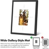 image:imageAmericanflat 85x11 Picture Frame with ShatterResistant Glass  Streamline Collection  Thin Border Photo Frame for Tabletop and Wall Display  Hanging Hardware and Easel Stand Included  Gold  Shatterresistant glass wall or tabletop display with included easel sawtooth hangers included secure turntab backingDigital Picture Frame