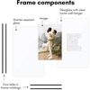 image:imageAmericanflat 85x11 Picture Frame with ShatterResistant Glass  Streamline Collection  Thin Border Photo Frame for Tabletop and Wall Display  Hanging Hardware and Easel Stand Included  Mahogany  Shatterresistant glass wall or tabletop display with included easel sawtooth hangers included secure turntab backingBlack