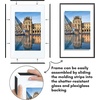image:imageAmericanflat 85x11 Picture Frame with ShatterResistant Glass  Streamline Collection  Thin Border Photo Frame for Tabletop and Wall Display  Hanging Hardware and Easel Stand Included  Mahogany  Shatterresistant glass wall or tabletop display with included easel sawtooth hangers included secure turntab backingBlack