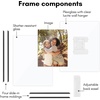 image:imageAmericanflat 85x11 Picture Frame with ShatterResistant Glass  Streamline Collection  Thin Border Photo Frame for Tabletop and Wall Display  Hanging Hardware and Easel Stand Included  Mahogany  Shatterresistant glass wall or tabletop display with included easel sawtooth hangers included secure turntab backingBlack