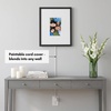 image:imageAmericanflat 85x11 Picture Frame with ShatterResistant Glass  Streamline Collection  Thin Border Photo Frame for Tabletop and Wall Display  Hanging Hardware and Easel Stand Included  Gold  Shatterresistant glass wall or tabletop display with included easel sawtooth hangers included secure turntab backingDigital Picture Frame