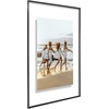 image:imageAmericanflat 85x11 Picture Frame with ShatterResistant Glass  Streamline Collection  Thin Border Photo Frame for Tabletop and Wall Display  Hanging Hardware and Easel Stand Included  Mahogany  Shatterresistant glass wall or tabletop display with included easel sawtooth hangers included secure turntab backingBlack