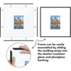 image:imageAmericanflat 85x11 Picture Frame with ShatterResistant Glass  Streamline Collection  Thin Border Photo Frame for Tabletop and Wall Display  Hanging Hardware and Easel Stand Included  Mahogany  Shatterresistant glass wall or tabletop display with included easel sawtooth hangers included secure turntab backingBlack