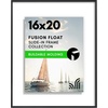 image:imageAmericanflat 85x11 Picture Frame with ShatterResistant Glass  Streamline Collection  Thin Border Photo Frame for Tabletop and Wall Display  Hanging Hardware and Easel Stand Included  Mahogany  Shatterresistant glass wall or tabletop display with included easel sawtooth hangers included secure turntab backingBlack