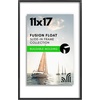 image:imageAmericanflat 85x11 Picture Frame with ShatterResistant Glass  Streamline Collection  Thin Border Photo Frame for Tabletop and Wall Display  Hanging Hardware and Easel Stand Included  Mahogany  Shatterresistant glass wall or tabletop display with included easel sawtooth hangers included secure turntab backingBlack