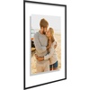 image:imageAmericanflat 85x11 Picture Frame with ShatterResistant Glass  Streamline Collection  Thin Border Photo Frame for Tabletop and Wall Display  Hanging Hardware and Easel Stand Included  Mahogany  Shatterresistant glass wall or tabletop display with included easel sawtooth hangers included secure turntab backingBlack