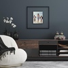 image:imageAmericanflat 85x11 Picture Frame with ShatterResistant Glass  Streamline Collection  Thin Border Photo Frame for Tabletop and Wall Display  Hanging Hardware and Easel Stand Included  Mahogany  Shatterresistant glass wall or tabletop display with included easel sawtooth hangers included secure turntab backingBlack