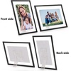 image:imageAmericanflat 85x11 Picture Frame with ShatterResistant Glass  Streamline Collection  Thin Border Photo Frame for Tabletop and Wall Display  Hanging Hardware and Easel Stand Included  Mahogany  Shatterresistant glass wall or tabletop display with included easel sawtooth hangers included secure turntab backingBlack