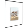 image:imageAmericanflat 85x11 Picture Frame with ShatterResistant Glass  Streamline Collection  Thin Border Photo Frame for Tabletop and Wall Display  Hanging Hardware and Easel Stand Included  Mahogany  Shatterresistant glass wall or tabletop display with included easel sawtooth hangers included secure turntab backingBlack