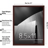 image:imageAmericanflat 85x11 Picture Frame with ShatterResistant Glass  Streamline Collection  Thin Border Photo Frame for Tabletop and Wall Display  Hanging Hardware and Easel Stand Included  Mahogany  Shatterresistant glass wall or tabletop display with included easel sawtooth hangers included secure turntab backingMahogany