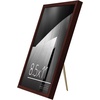 image:imageAmericanflat 85x11 Picture Frame with ShatterResistant Glass  Streamline Collection  Thin Border Photo Frame for Tabletop and Wall Display  Hanging Hardware and Easel Stand Included  Mahogany  Shatterresistant glass wall or tabletop display with included easel sawtooth hangers included secure turntab backingMahogany