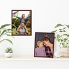 image:imageAmericanflat 85x11 Picture Frame with ShatterResistant Glass  Streamline Collection  Thin Border Photo Frame for Tabletop and Wall Display  Hanging Hardware and Easel Stand Included  Mahogany  Shatterresistant glass wall or tabletop display with included easel sawtooth hangers included secure turntab backingMahogany
