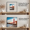 image:imageAmericanflat 85x11 Picture Frame with ShatterResistant Glass  Streamline Collection  Thin Border Photo Frame for Tabletop and Wall Display  Hanging Hardware and Easel Stand Included  Mahogany  Shatterresistant glass wall or tabletop display with included easel sawtooth hangers included secure turntab backingBlack