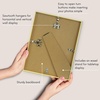 image:imageAmericanflat 85x11 Picture Frame with ShatterResistant Glass  Streamline Collection  Thin Border Photo Frame for Tabletop and Wall Display  Hanging Hardware and Easel Stand Included  Gold  Shatterresistant glass wall or tabletop display with included easel sawtooth hangers included secure turntab backingPicture Frame