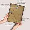 image:imageAmericanflat 85x11 Picture Frame with ShatterResistant Glass  Streamline Collection  Thin Border Photo Frame for Tabletop and Wall Display  Hanging Hardware and Easel Stand Included  Mahogany  Shatterresistant glass wall or tabletop display with included easel sawtooth hangers included secure turntab backingMahogany