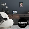 image:imageAmericanflat 85x11 Picture Frame with ShatterResistant Glass  Streamline Collection  Thin Border Photo Frame for Tabletop and Wall Display  Hanging Hardware and Easel Stand Included  Mahogany  Shatterresistant glass wall or tabletop display with included easel sawtooth hangers included secure turntab backingBlack