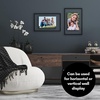 image:imageAmericanflat 85x11 Picture Frame with ShatterResistant Glass  Streamline Collection  Thin Border Photo Frame for Tabletop and Wall Display  Hanging Hardware and Easel Stand Included  Mahogany  Shatterresistant glass wall or tabletop display with included easel sawtooth hangers included secure turntab backingBlack