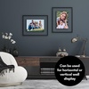 image:imageAmericanflat 85x11 Picture Frame with ShatterResistant Glass  Streamline Collection  Thin Border Photo Frame for Tabletop and Wall Display  Hanging Hardware and Easel Stand Included  Mahogany  Shatterresistant glass wall or tabletop display with included easel sawtooth hangers included secure turntab backingBlack