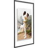 image:imageAmericanflat 85x11 Picture Frame with ShatterResistant Glass  Streamline Collection  Thin Border Photo Frame for Tabletop and Wall Display  Hanging Hardware and Easel Stand Included  Mahogany  Shatterresistant glass wall or tabletop display with included easel sawtooth hangers included secure turntab backingBlack
