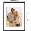 image:imageAmericanflat 85x11 Picture Frame with ShatterResistant Glass  Streamline Collection  Thin Border Photo Frame for Tabletop and Wall Display  Hanging Hardware and Easel Stand Included  Mahogany  Shatterresistant glass wall or tabletop display with included easel sawtooth hangers included secure turntab backingBlack