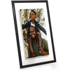 image:imageAmericanflat 85x11 Picture Frame with ShatterResistant Glass  Streamline Collection  Thin Border Photo Frame for Tabletop and Wall Display  Hanging Hardware and Easel Stand Included  Mahogany  Shatterresistant glass wall or tabletop display with included easel sawtooth hangers included secure turntab backingBlack