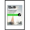 image:imageAmericanflat 85x11 Picture Frame with ShatterResistant Glass  Streamline Collection  Thin Border Photo Frame for Tabletop and Wall Display  Hanging Hardware and Easel Stand Included  Mahogany  Shatterresistant glass wall or tabletop display with included easel sawtooth hangers included secure turntab backingBlack