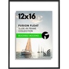 image:imageAmericanflat 85x11 Picture Frame with ShatterResistant Glass  Streamline Collection  Thin Border Photo Frame for Tabletop and Wall Display  Hanging Hardware and Easel Stand Included  Mahogany  Shatterresistant glass wall or tabletop display with included easel sawtooth hangers included secure turntab backingBlack