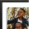 image:imageAmericanflat 85x11 Picture Frame with ShatterResistant Glass  Streamline Collection  Thin Border Photo Frame for Tabletop and Wall Display  Hanging Hardware and Easel Stand Included  Mahogany  Shatterresistant glass wall or tabletop display with included easel sawtooth hangers included secure turntab backingBlack