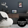 image:imageAmericanflat 85x11 Picture Frame with ShatterResistant Glass  Streamline Collection  Thin Border Photo Frame for Tabletop and Wall Display  Hanging Hardware and Easel Stand Included  Mahogany  Shatterresistant glass wall or tabletop display with included easel sawtooth hangers included secure turntab backingBlack