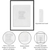 image:imageAmericanflat 85x11 Picture Frame with ShatterResistant Glass  Streamline Collection  Thin Border Photo Frame for Tabletop and Wall Display  Hanging Hardware and Easel Stand Included  Mahogany  Shatterresistant glass wall or tabletop display with included easel sawtooth hangers included secure turntab backingBlack