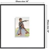 image:imageAmericanflat 85x11 Picture Frame with ShatterResistant Glass  Streamline Collection  Thin Border Photo Frame for Tabletop and Wall Display  Hanging Hardware and Easel Stand Included  Mahogany  Shatterresistant glass wall or tabletop display with included easel sawtooth hangers included secure turntab backingBlack