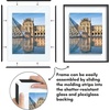 image:imageAmericanflat 85x11 Picture Frame with ShatterResistant Glass  Streamline Collection  Thin Border Photo Frame for Tabletop and Wall Display  Hanging Hardware and Easel Stand Included  Mahogany  Shatterresistant glass wall or tabletop display with included easel sawtooth hangers included secure turntab backingBlack