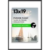 image:imageAmericanflat 85x11 Picture Frame with ShatterResistant Glass  Streamline Collection  Thin Border Photo Frame for Tabletop and Wall Display  Hanging Hardware and Easel Stand Included  Mahogany  Shatterresistant glass wall or tabletop display with included easel sawtooth hangers included secure turntab backingBlack