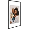 image:imageAmericanflat 85x11 Picture Frame with ShatterResistant Glass  Streamline Collection  Thin Border Photo Frame for Tabletop and Wall Display  Hanging Hardware and Easel Stand Included  Mahogany  Shatterresistant glass wall or tabletop display with included easel sawtooth hangers included secure turntab backingBlack